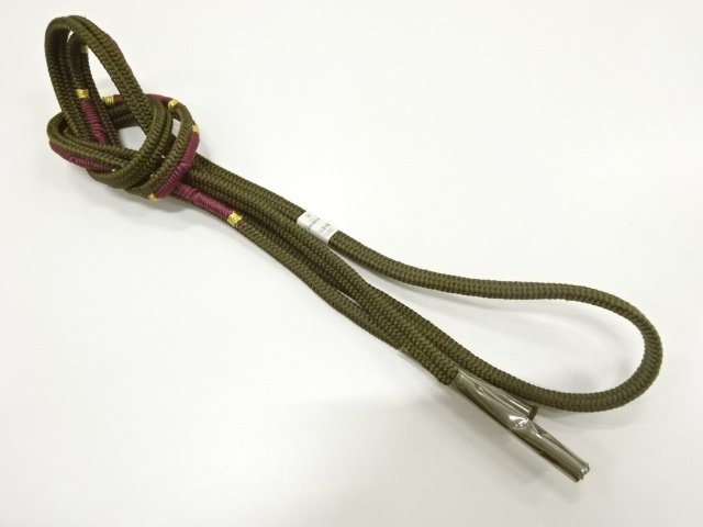 未使用品　正絹　手組帯締め